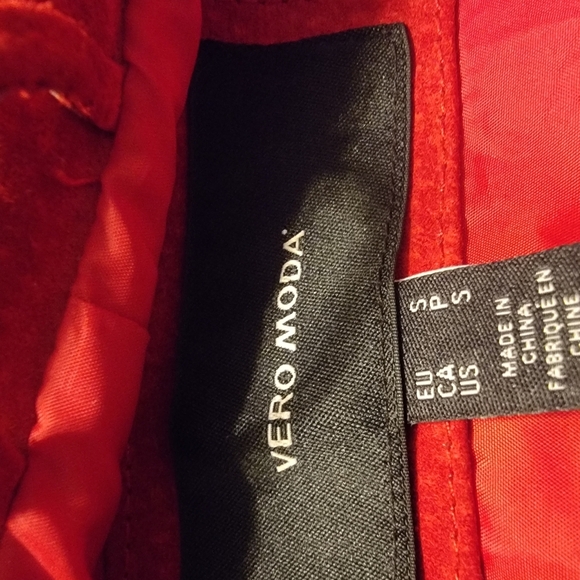 Vero Moda Suede Jacket. Beautiful Red. - Picture 10 of 12
